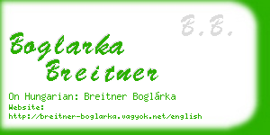boglarka breitner business card